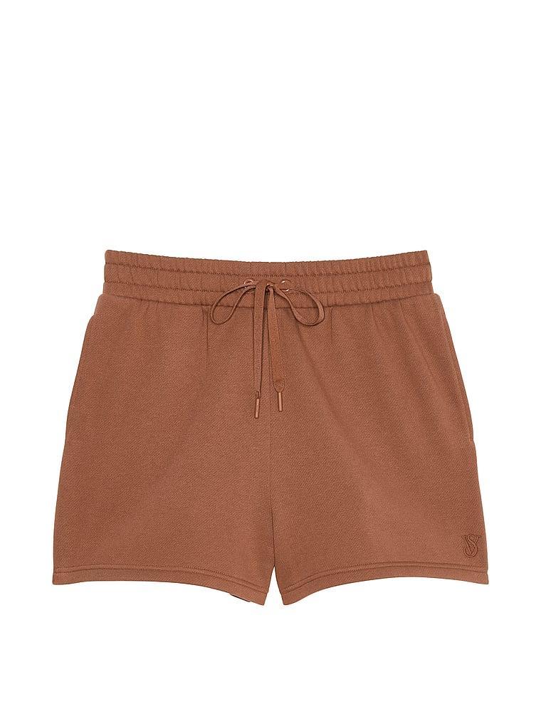 Cotton High-Rise Fleece Shorts Product Image