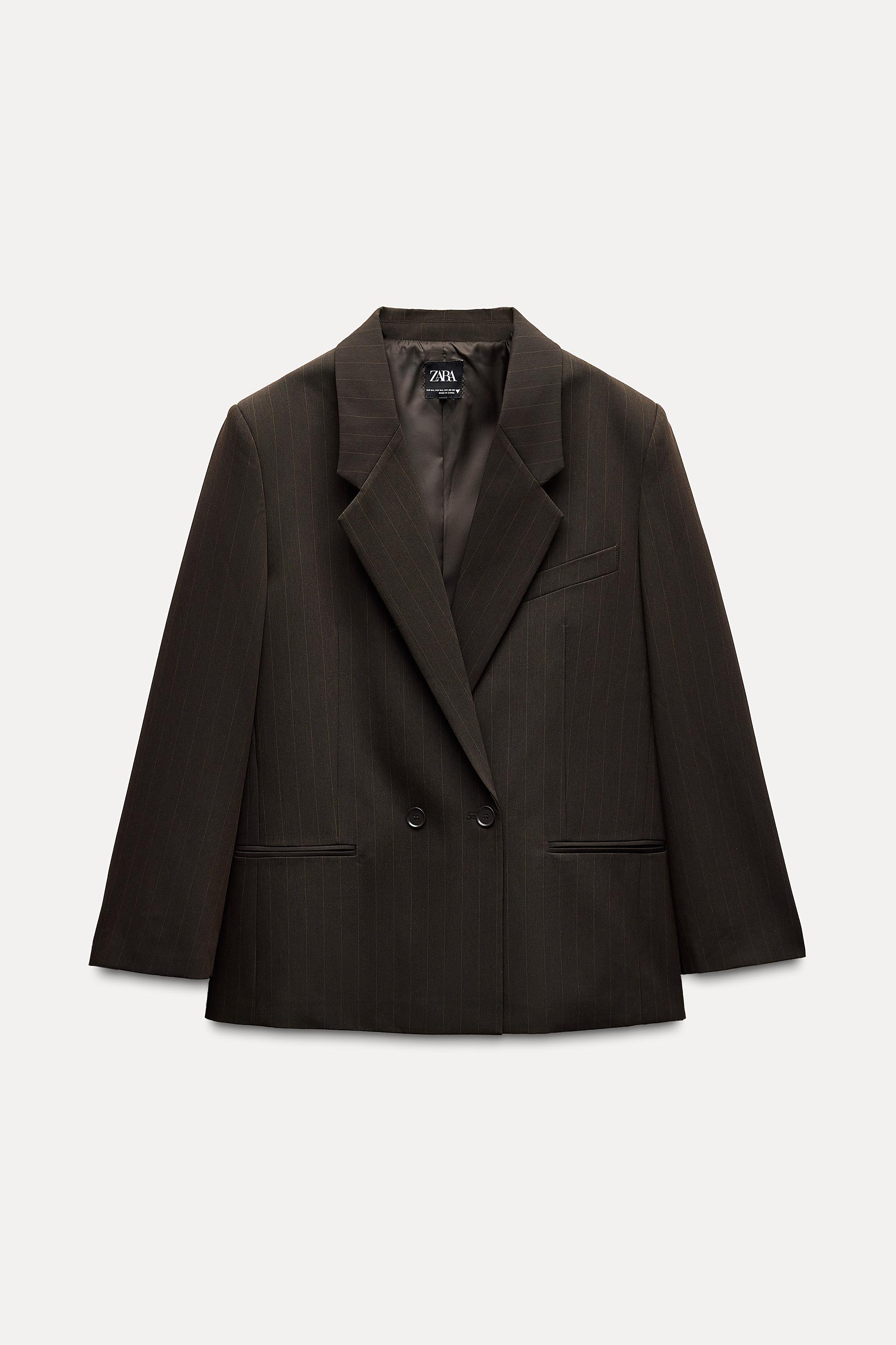 OVERSIZED PINSTRIPE BLAZER Product Image