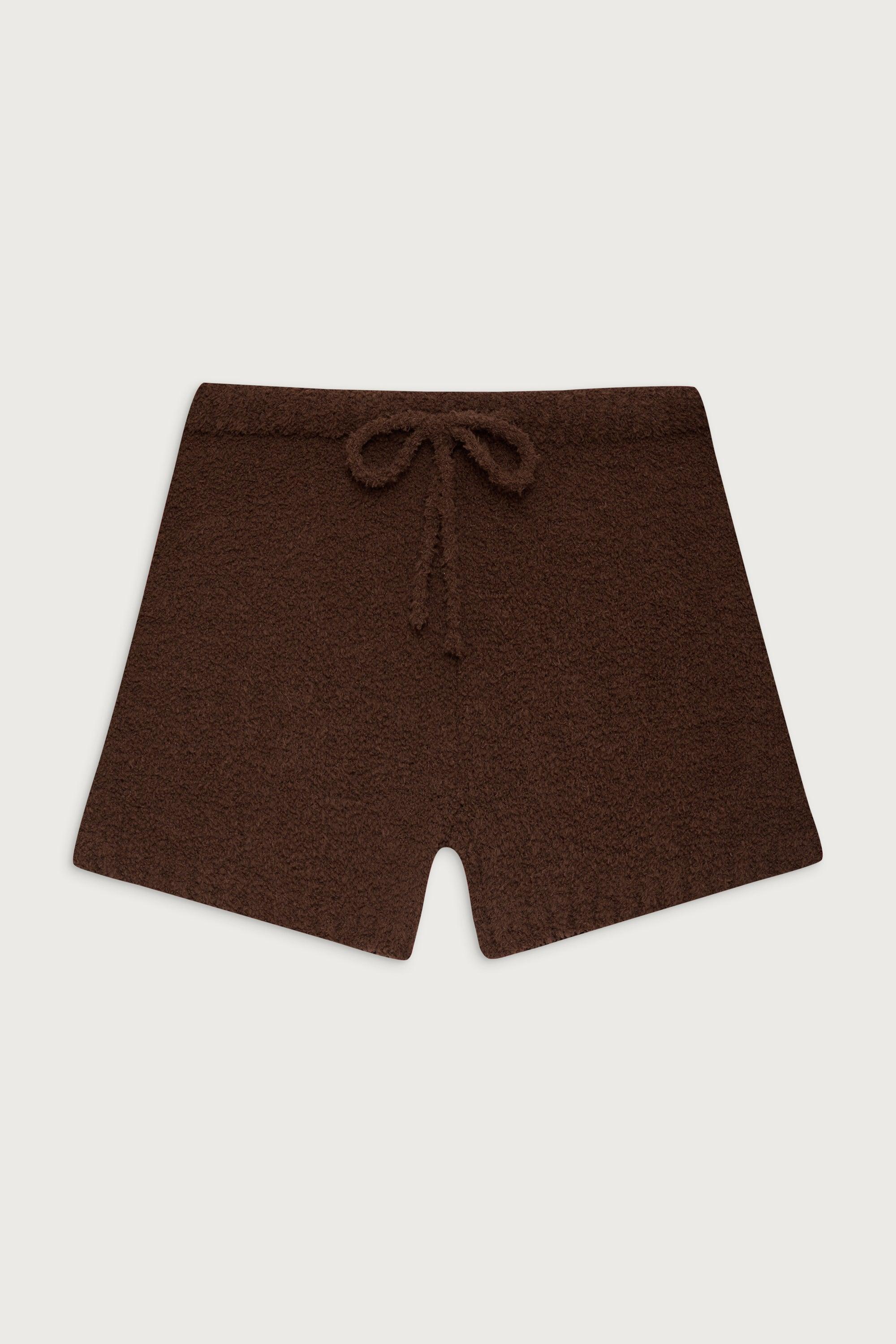 Harlowe Fuzzy Mini Short - Chocolate Lily Product Image