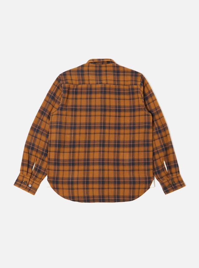 Universal Works OP Work Shirt in Cinnamon Overshirt Check Product Image