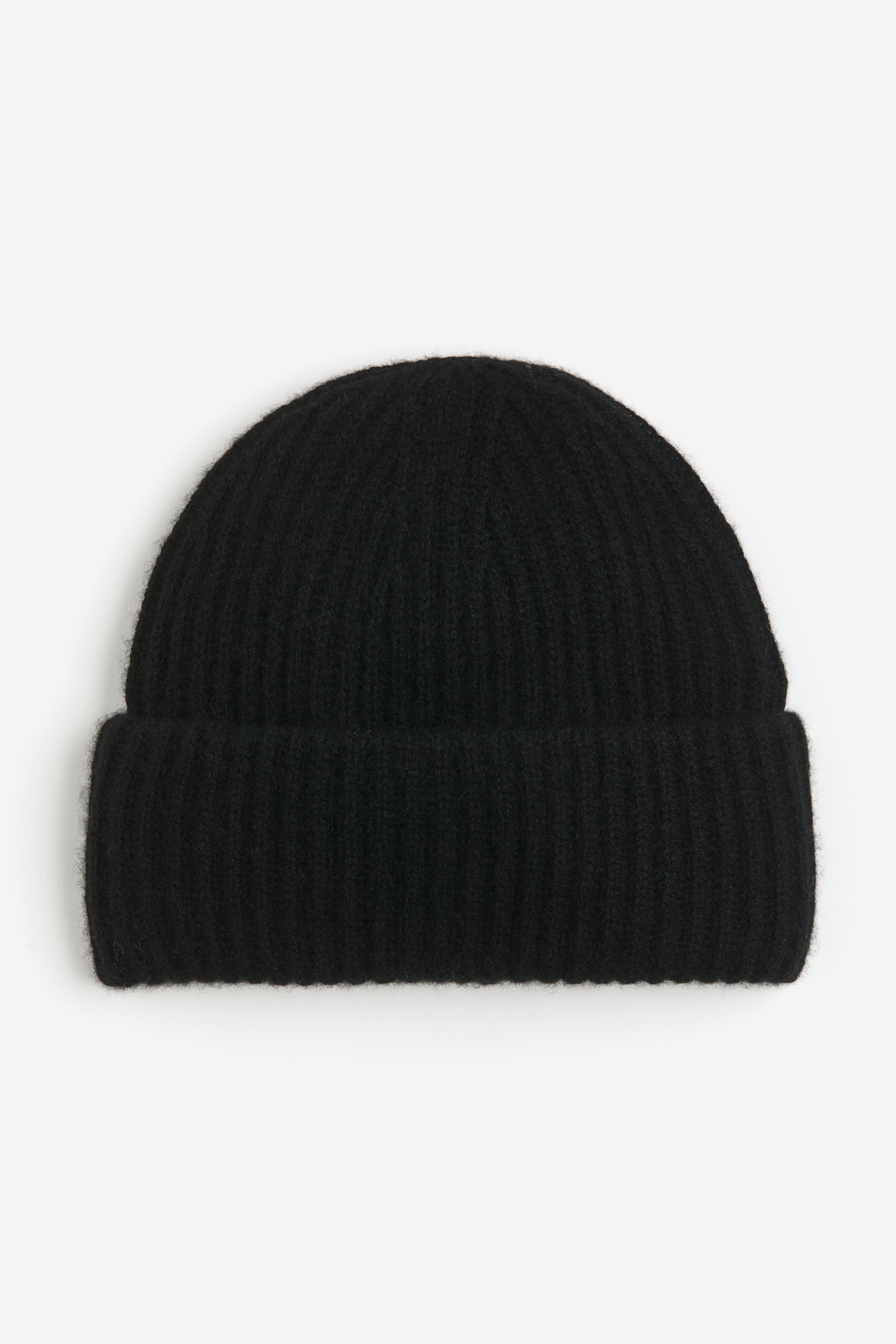 Rib-Knit Cashmere Beanie Product Image