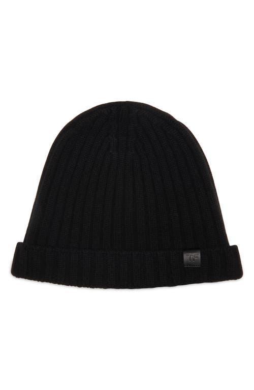 Mens Ribbed Wool Beanie Hat Product Image