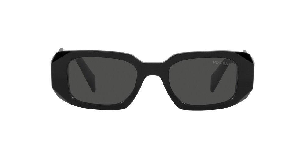 Pr 17ws Rectangular-frame Acetate Sunglasses In Black Product Image