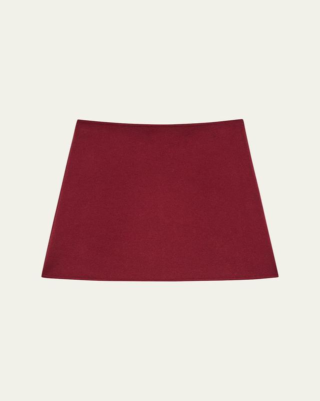 Womens Wool-Cashmere Miniskirt Product Image