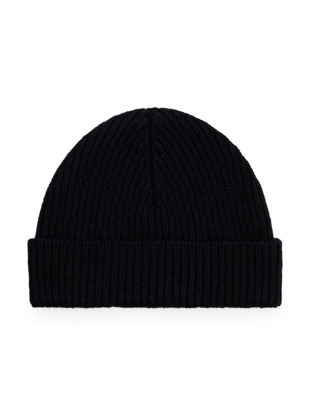 Logo Wool Beanie In Black Product Image