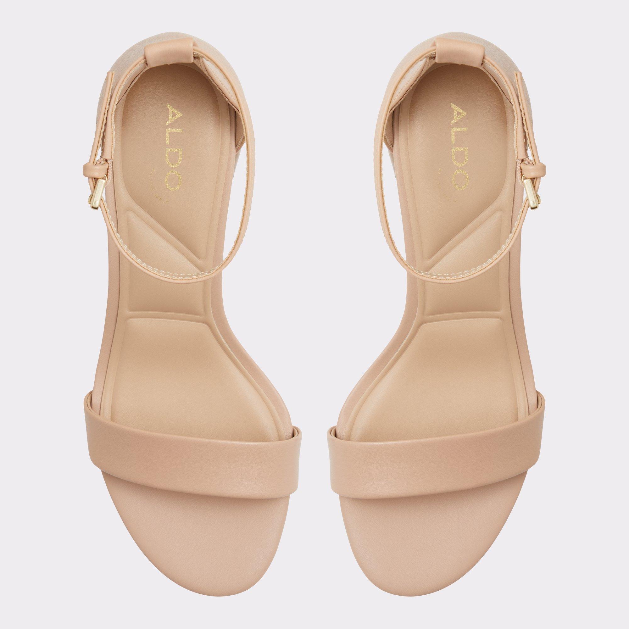 Pristine Bone Leather Smooth Women's Strappy sandals | ALDO US Product Image