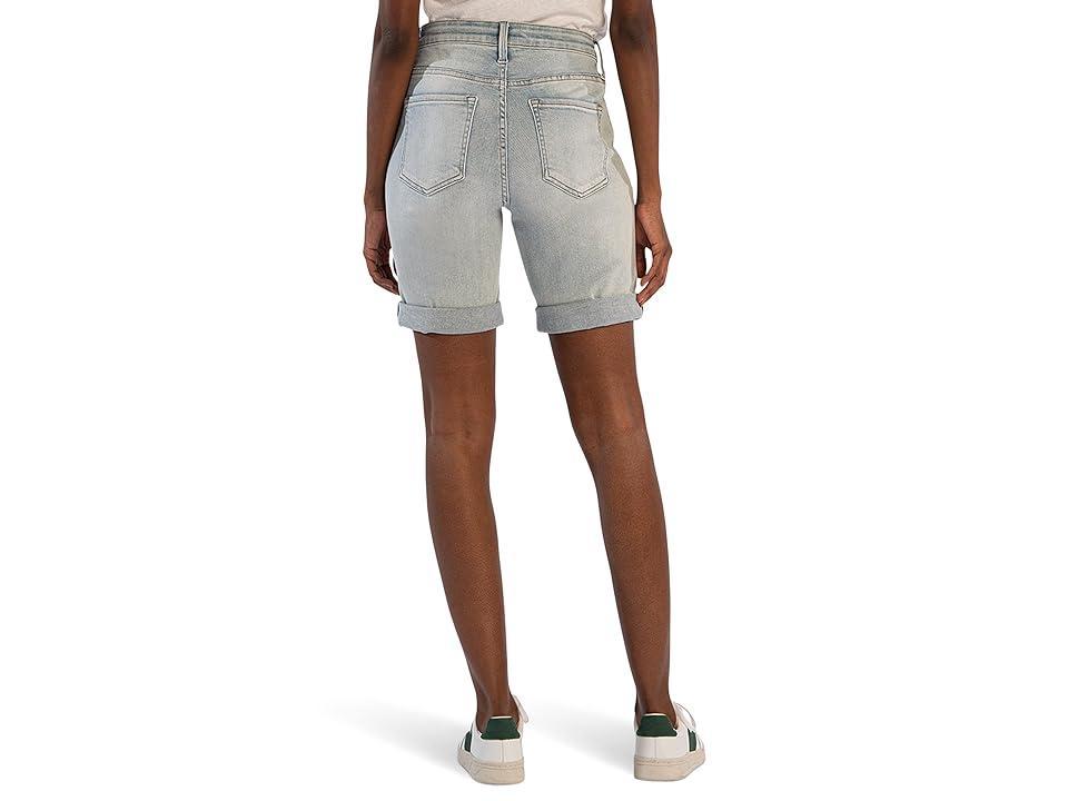 KUT from the Kloth Catherine Boyfriend Roll-Up Shorts- Regular Hem (Imagine Wash) Women's Jumpsuit & Rompers One Piece product image