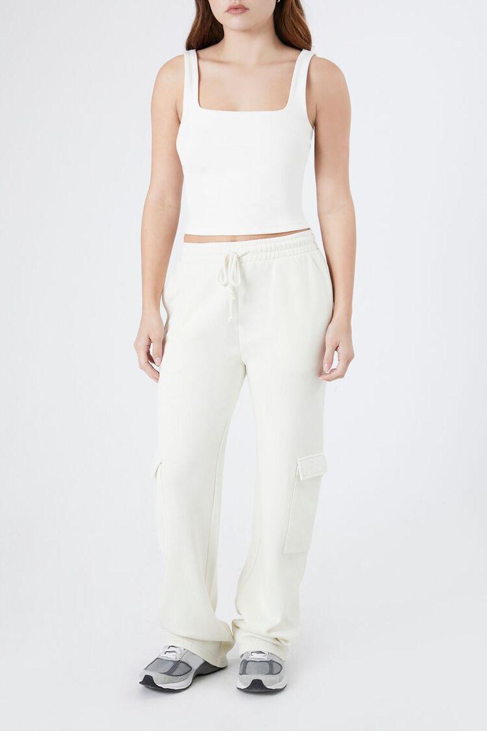 Fleece Drawstring Wide-Leg Pants | Forever 21 product image