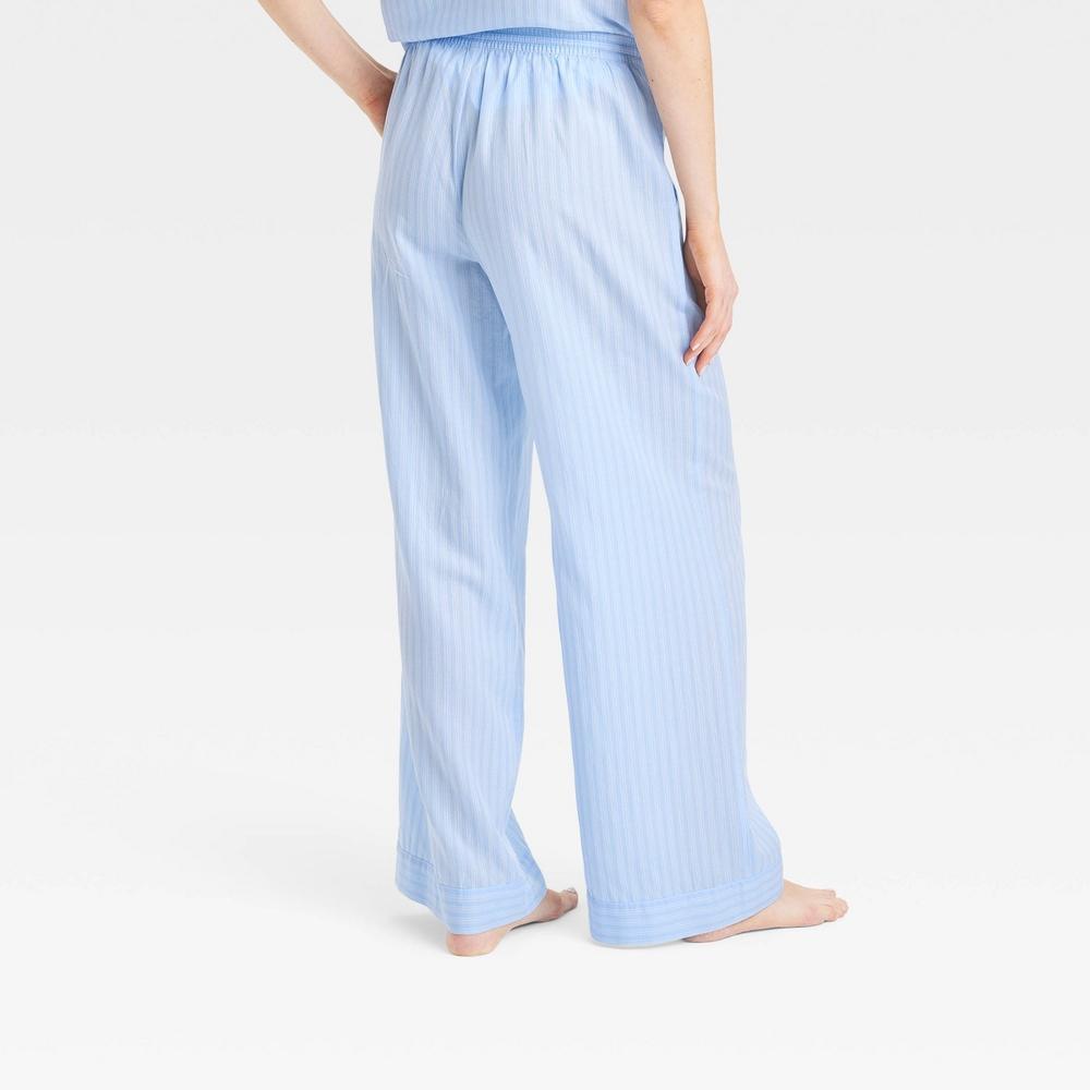 Women's Striped Cotton Blend Pajama Pants - Stars Above™ Blue XS Product Image