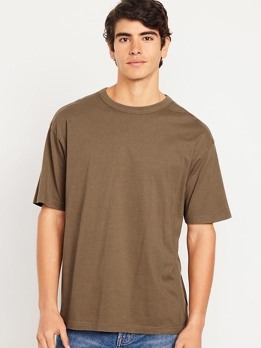 Loose Fit Crew-Neck T-Shirt Product Image