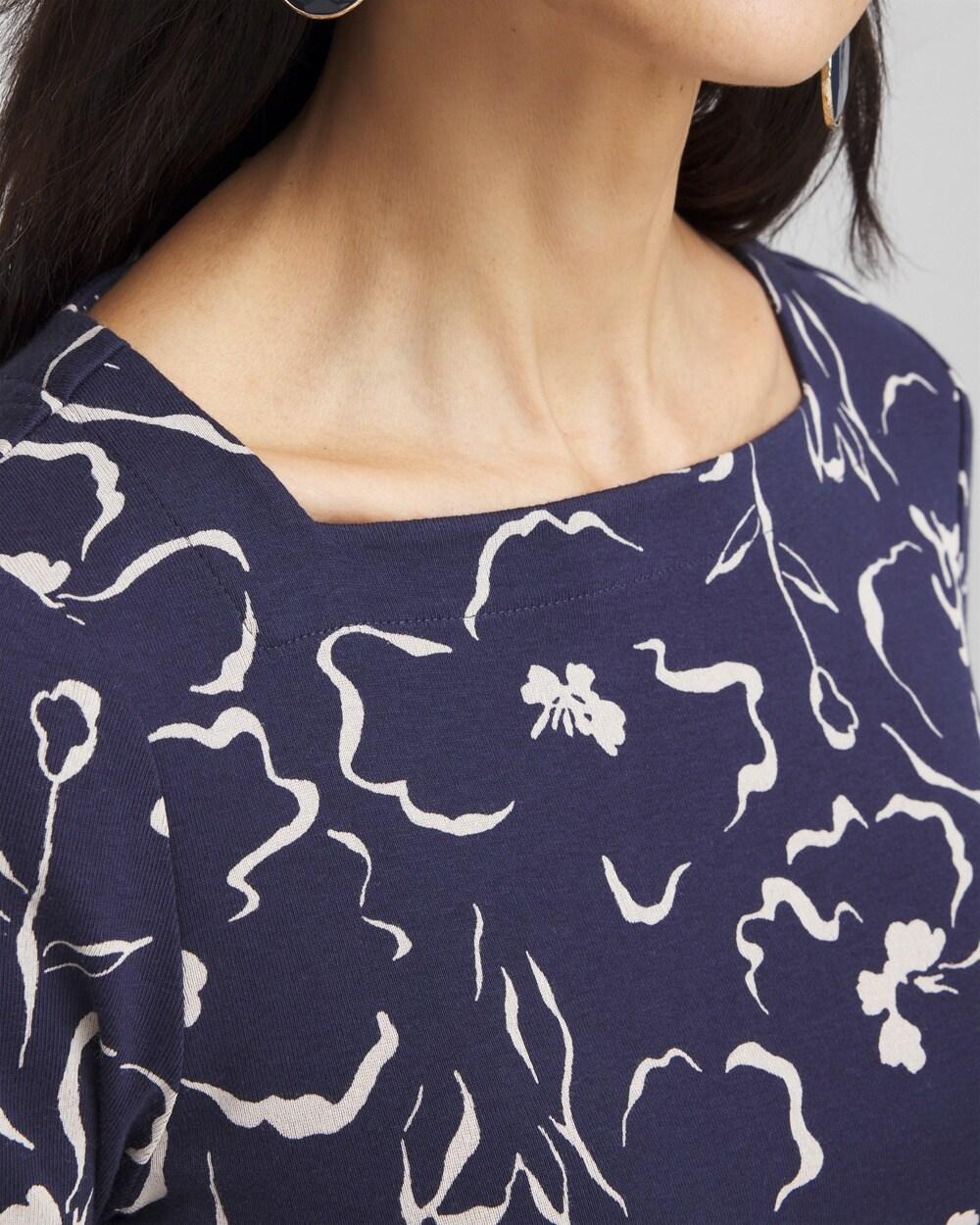 Pima Cotton Square-Neck Tunic Product Image