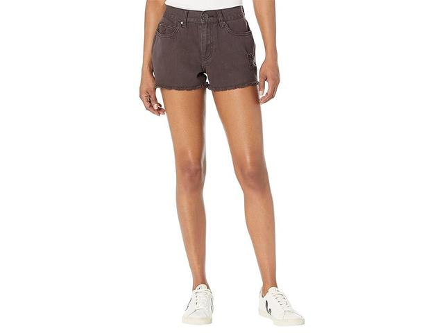 Billabong Drift Away Denim Shorts Pebble) Women's Shorts Product Image