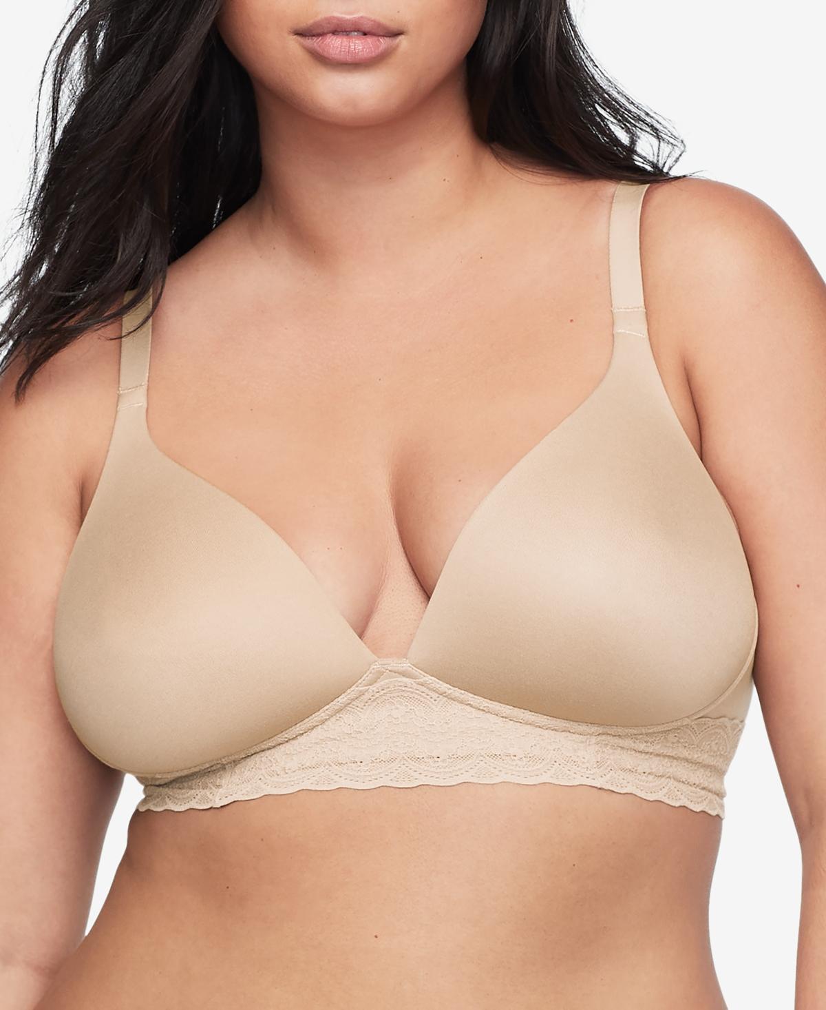 Simply Perfect by Warners Womens Supersoft Lace Wirefree Bra - Butterscotch 34A Product Image