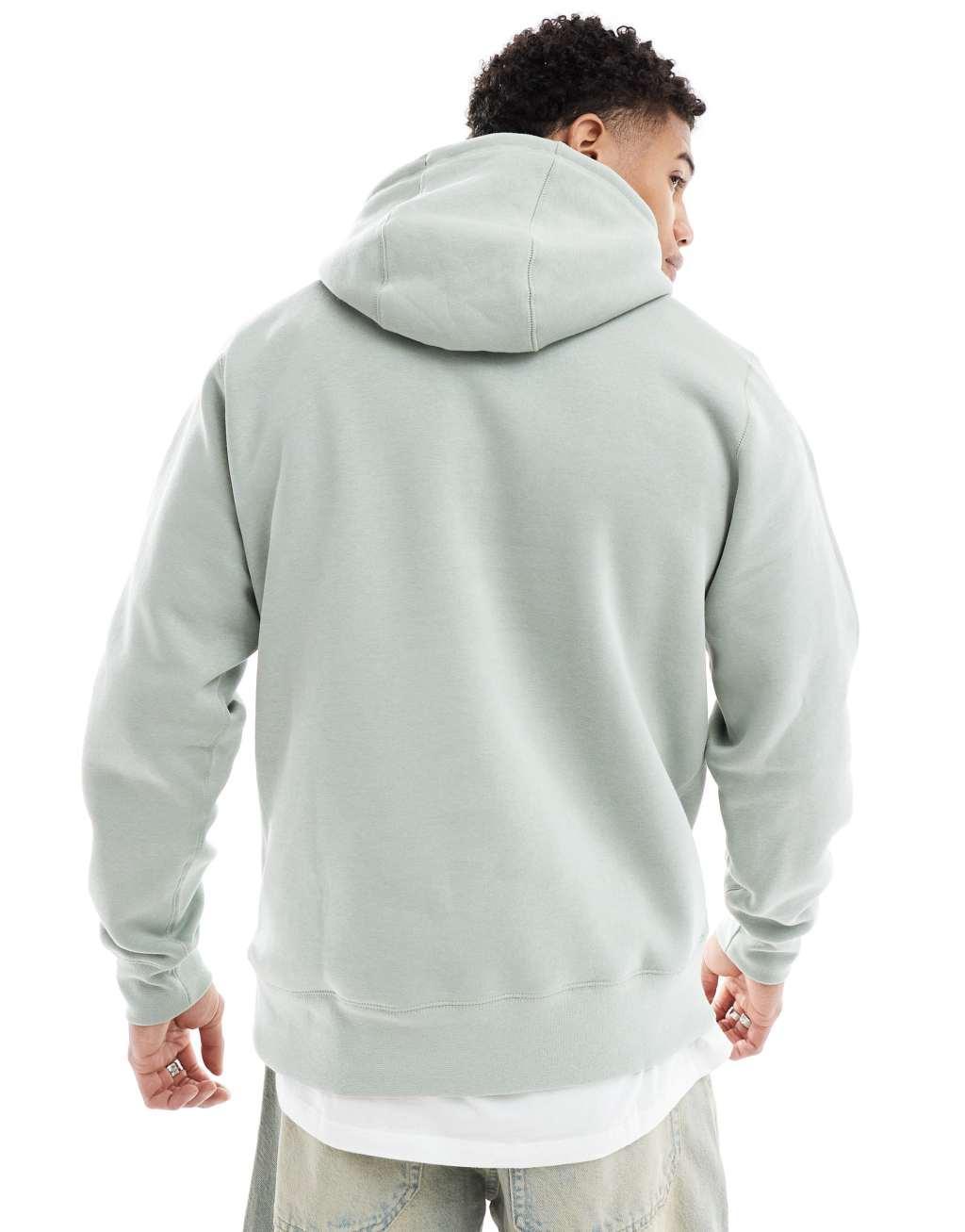 Nike Club Chenile Futura logo hoodie in light green Product Image