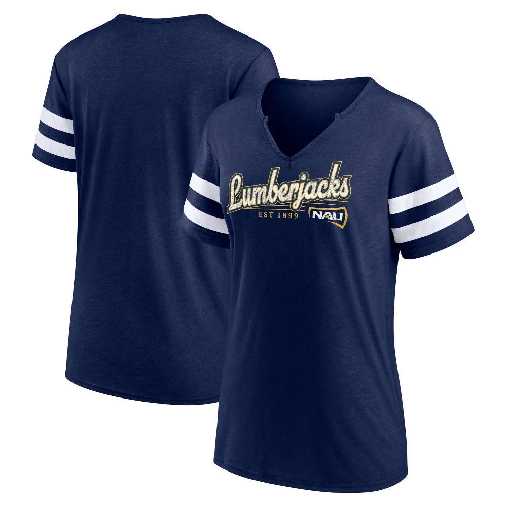 NCAA Northern Arizona Lumberjacks Womens V-Neck Notch T-Shirt Product Image