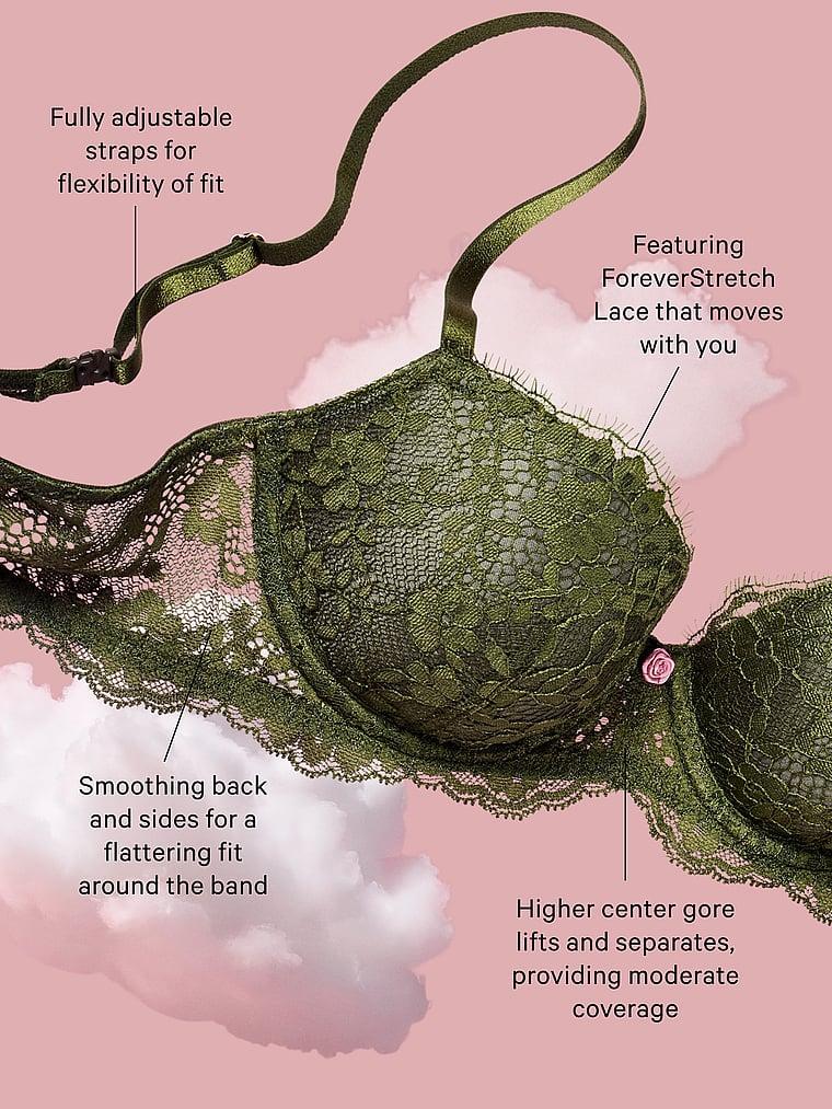 Lace Lightly Lined Classic Coverage Demi Bra Product Image