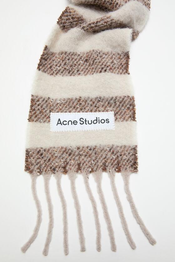 Stripe alpaca scarf - Narrow Product Image