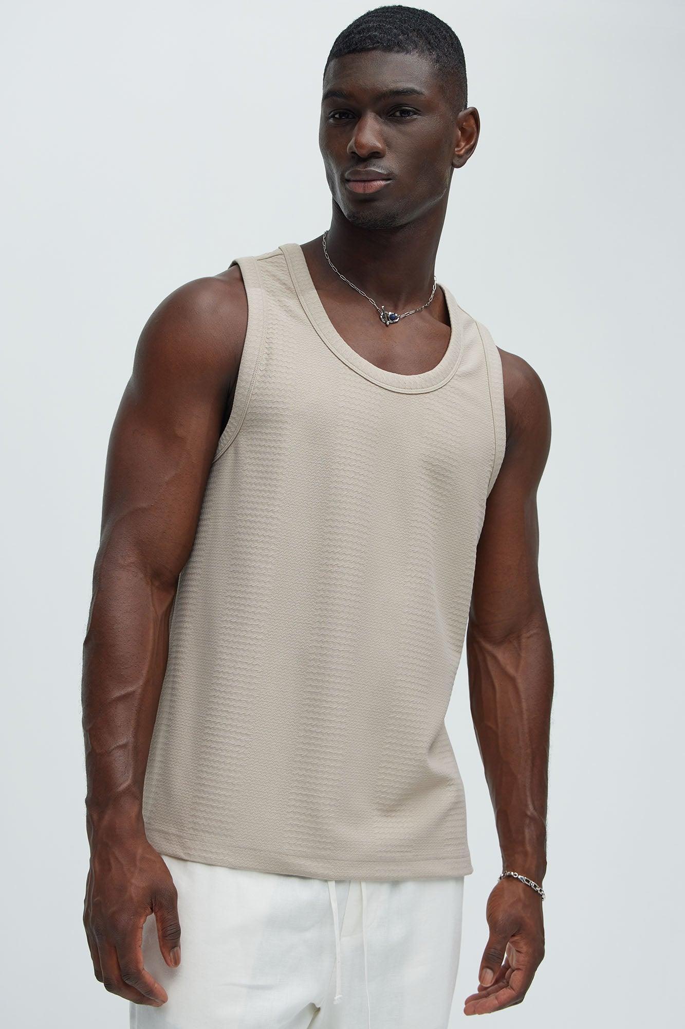 Angelo Textured Tank - Taupe product image