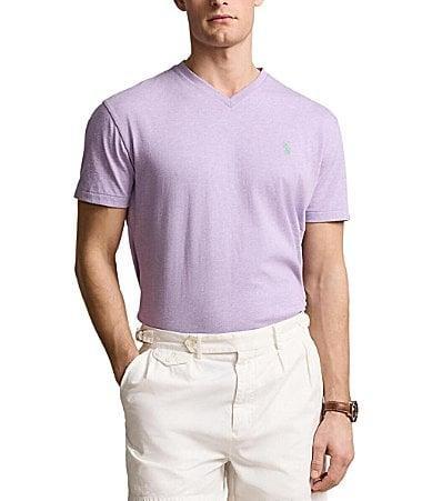 Men's Classic-fit Jersey V-neck T-shirt In Garden Pink Product Image