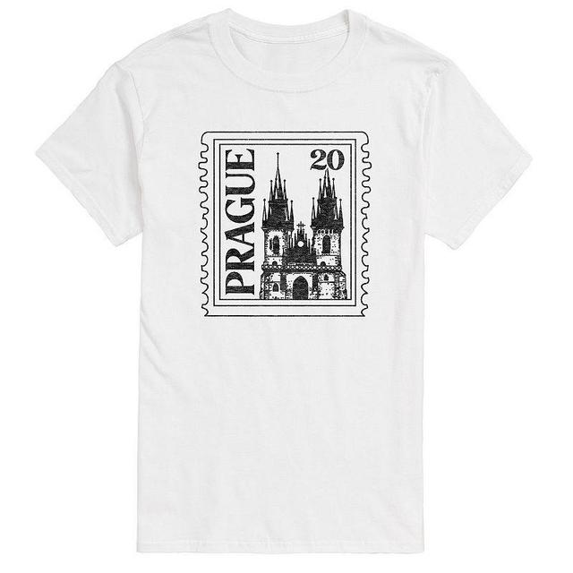 Mens Prague Postage Stamp Graphic Tee Product Image