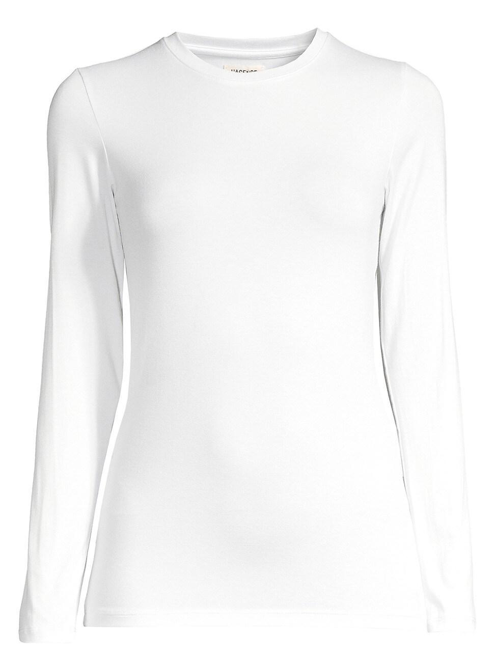 LAGENCE Tess Long Sleeve Stretch Jersey Top Product Image