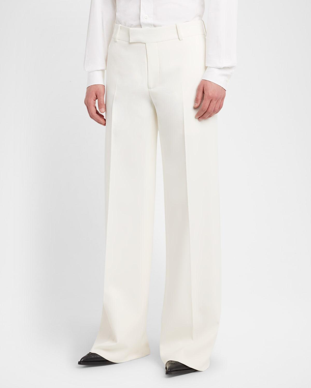 Men's Grain de Poudre Wide-Leg Trousers Product Image