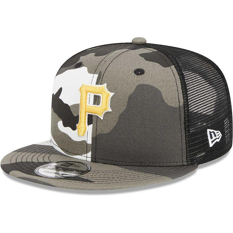 Mens New Era Camo Pittsburgh Pirates Urban Camo Trucker 9FIFTY Snapback Hat Product Image