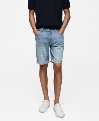 Men's Denim Bermuda Shorts Product Image