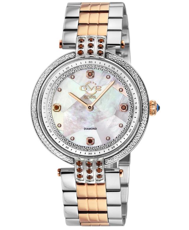 GV2 by Gevril Womens Matera Swiss Quartz Two-Tone Stainless Steel Watch 35mm Product Image