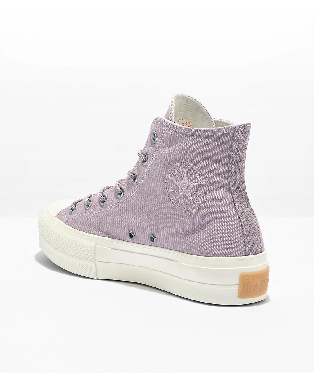 Converse Chuck Taylor All Star Lift Lucid Lilac High Top Platform Shoes Product Image