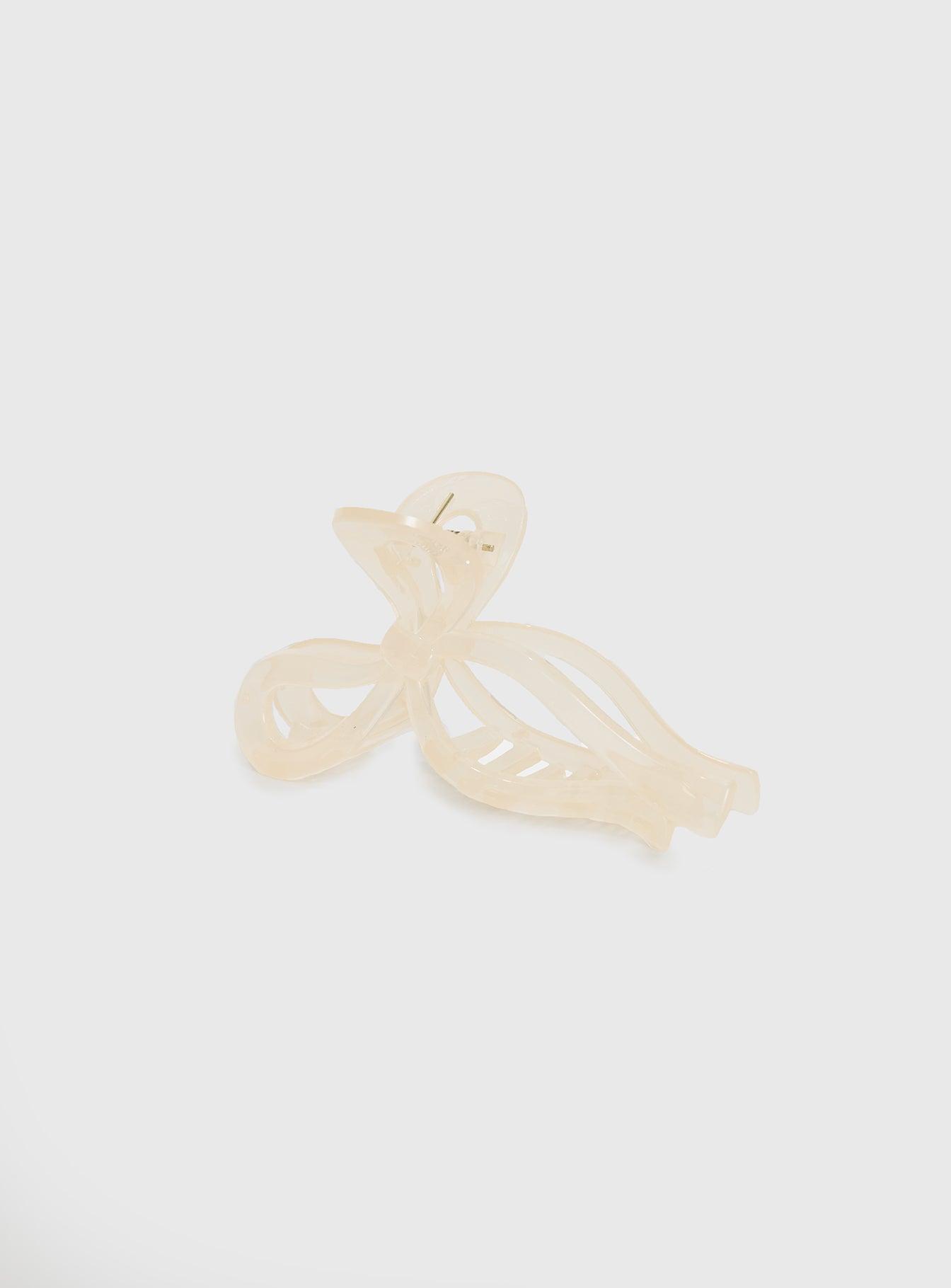 With A Bow Hair Clip Nude Product Image