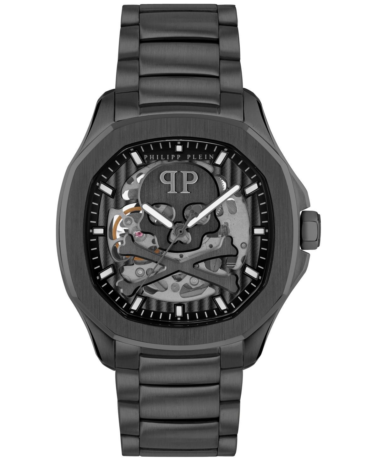 Philipp Plein Mens Automatic Skeleton Spectre Stainless Steel Bracelet Watch 42mm Product Image