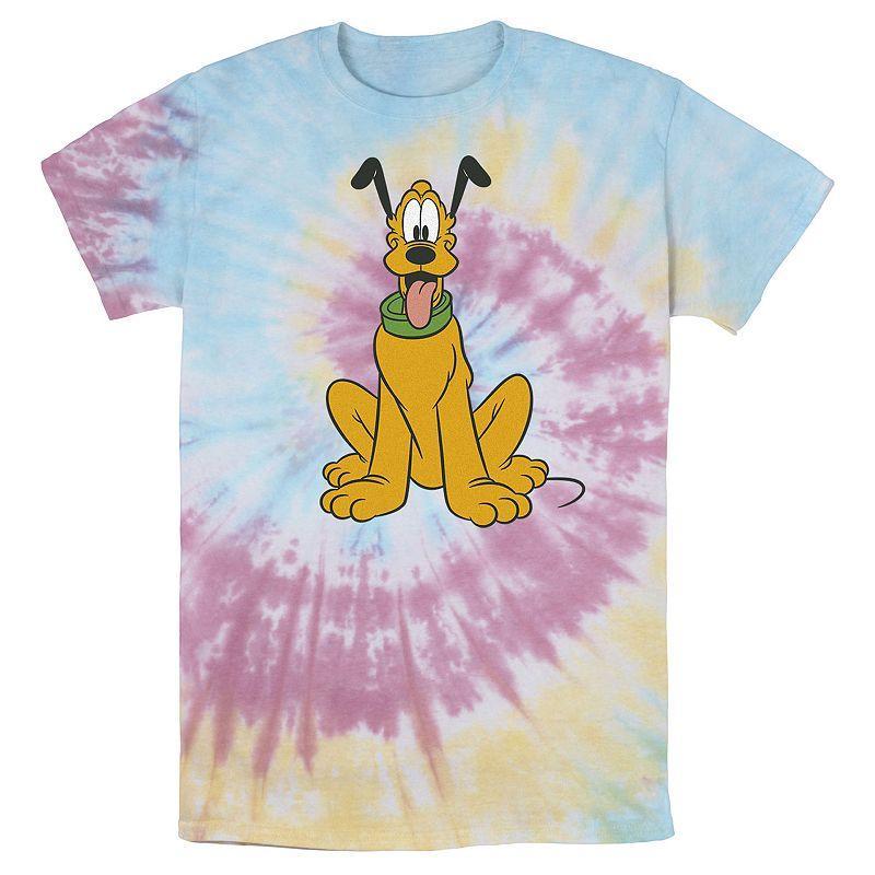 Mens Disney Mickey Mouse Pluto The Dog Portrait Wash Tee Product Image