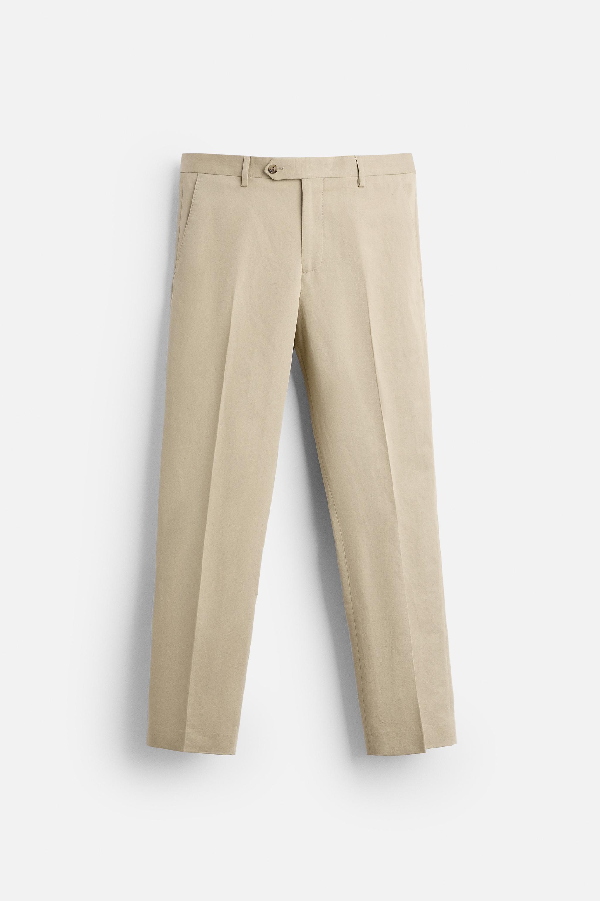 LINEN - COTTON BLEND SUIT PANTS Product Image