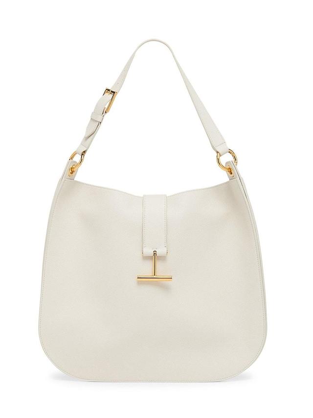 TOM FORD Large Tara Leather Hobo Bag Product Image