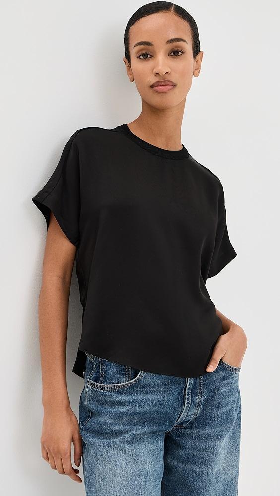 SIMKHAI Addy Knit Back T-Shirt | Shopbop Product Image