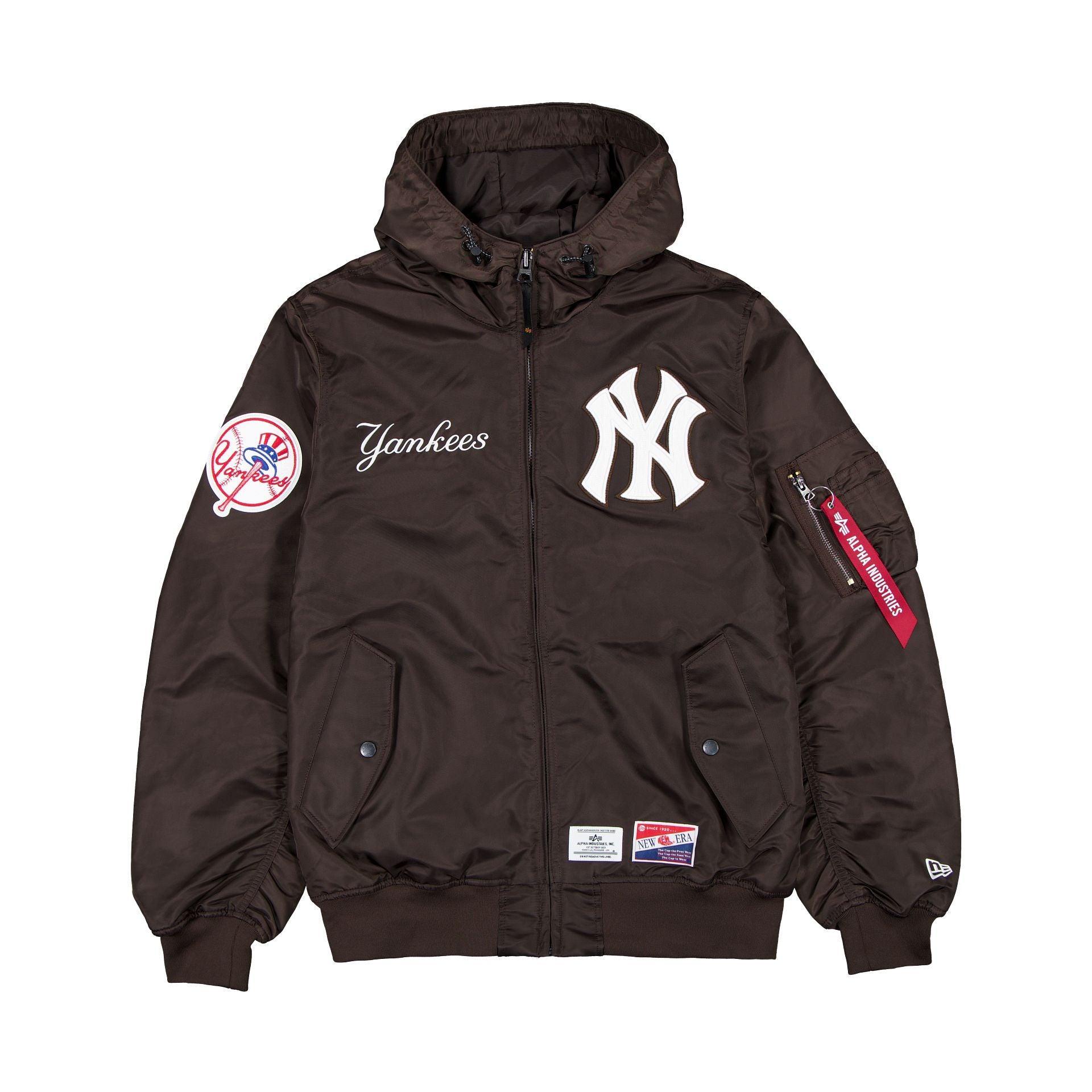 Alpha Industries x New York Yankees L-2B Hooded Bomber Jacket Black Male Product Image