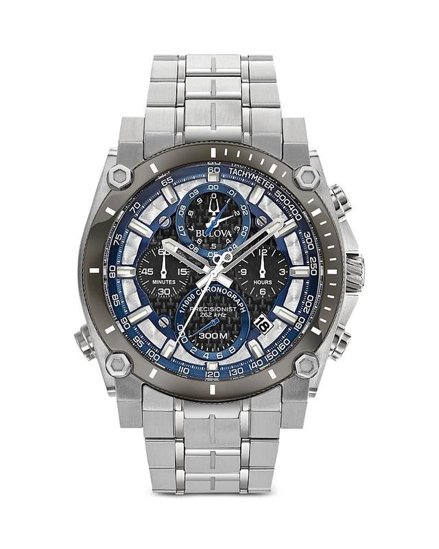 Men's Bulova Precisionist Chronograph Watch with Black Dial (Model: 98B316) Product Image