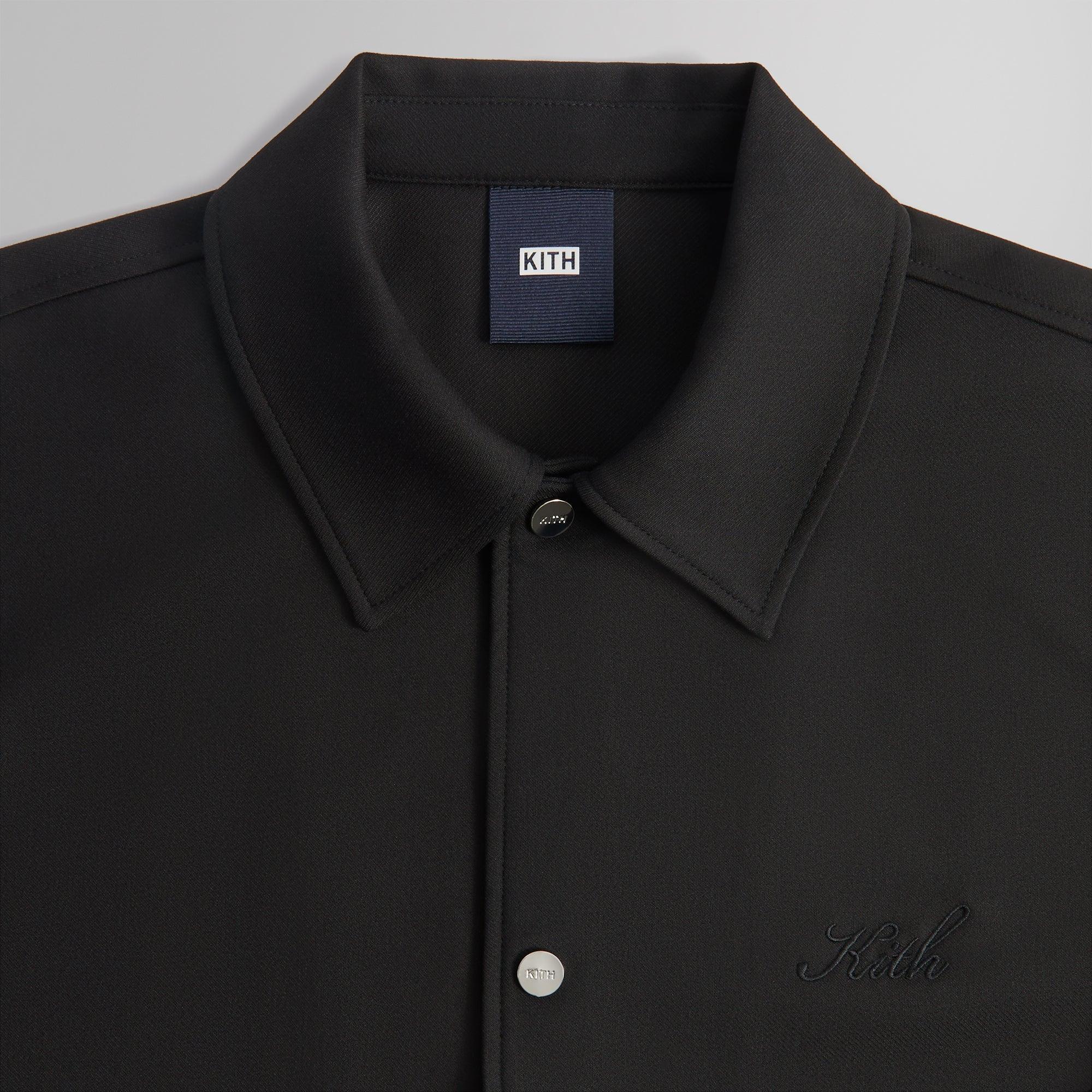 Kith Double Knit Coaches Jacket - Black Male Product Image