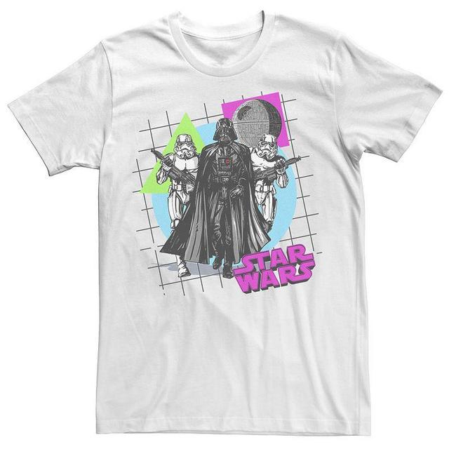 Mens Star Wars Darth Vader And Stormtroopers Retro Shapes Tee Product Image