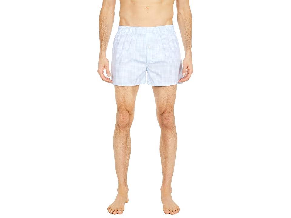 Hanro Fancy Woven Boxer (Small Vichy Check) Men's Underwear Product Image