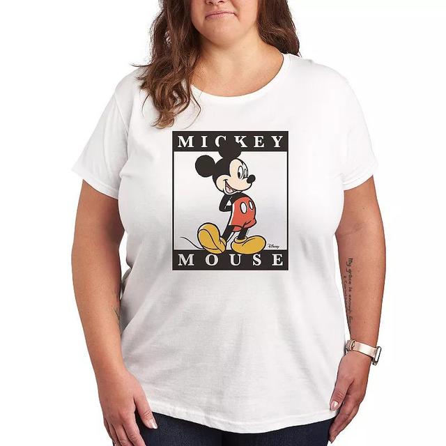 Disneys Mickey Mouse Plus Type Block Graphic Tee, Womens Product Image