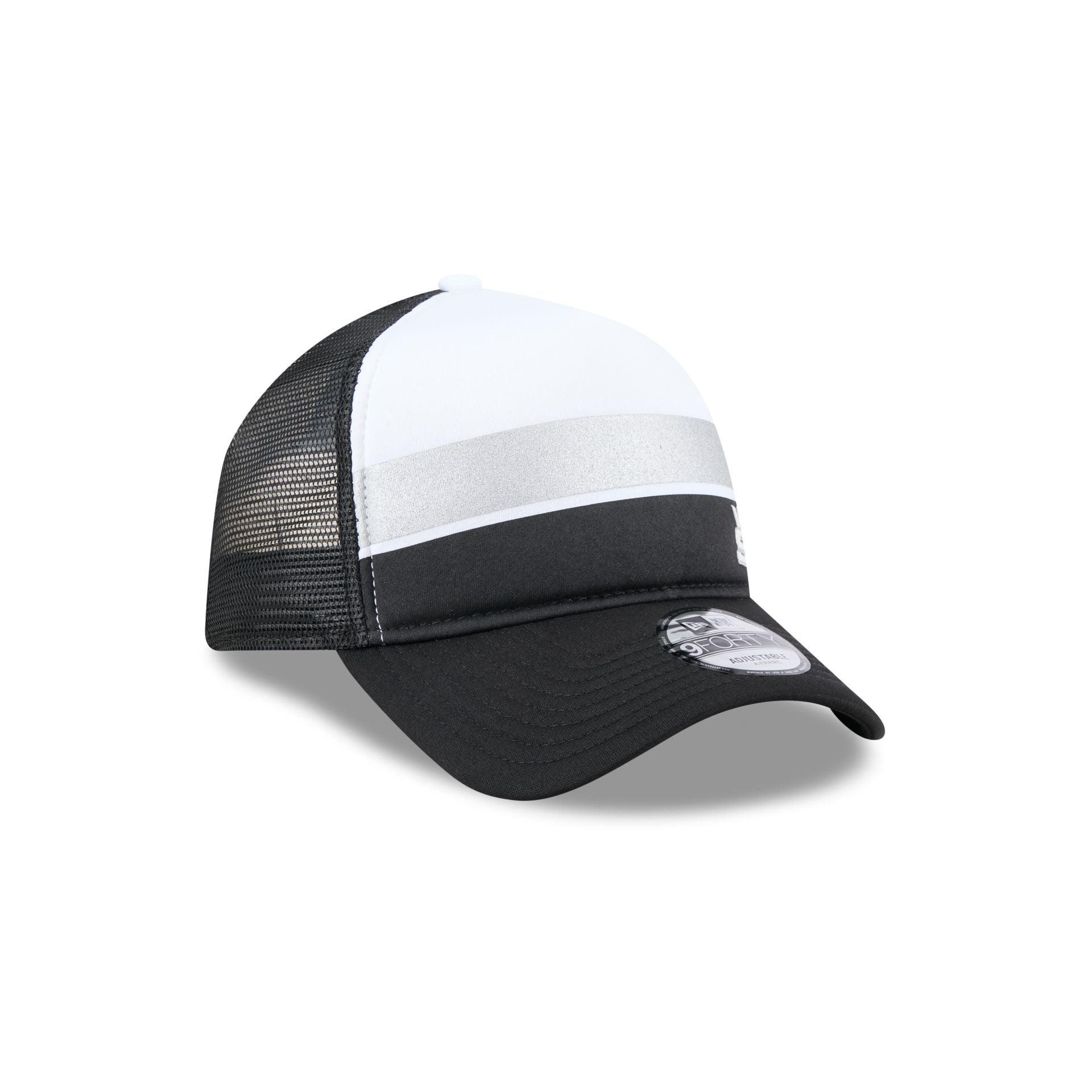 Chicago White Sox Color Block 9FORTY A-Frame Trucker Snapback Hat Male Product Image