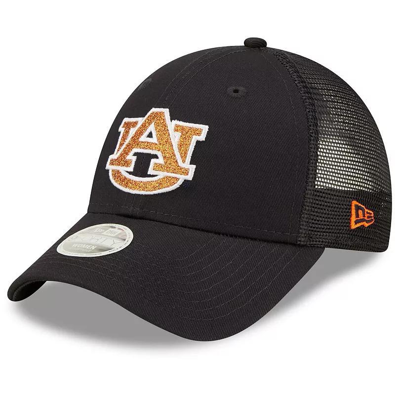 Womens New Era Auburn Tigers 9FORTYLogo Spark Trucker Snapback Hat, Blue Product Image