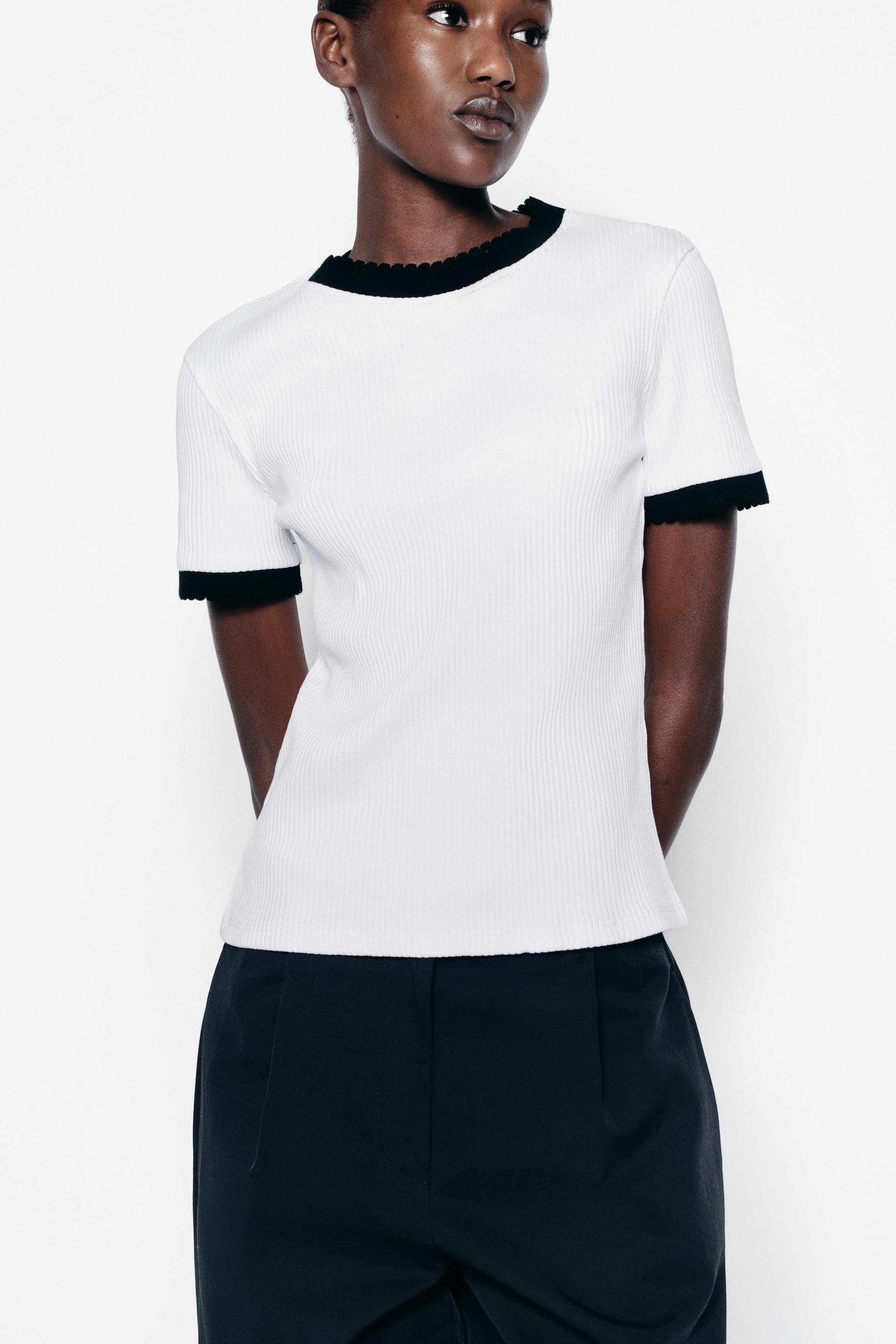 CONTRAST TRIM T-SHIRT Product Image