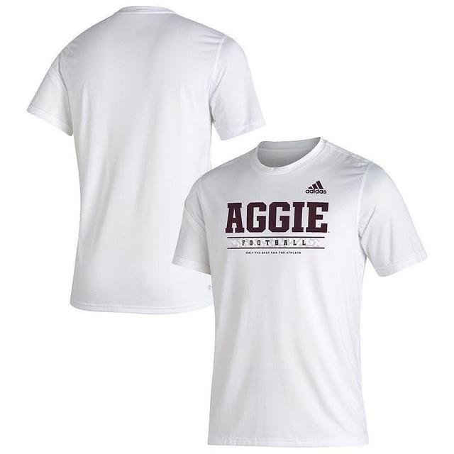 Mens adidas Texas A&M Aggies Sideline Football Locker Practice Creator AEROREADY T-Shirt Product Image