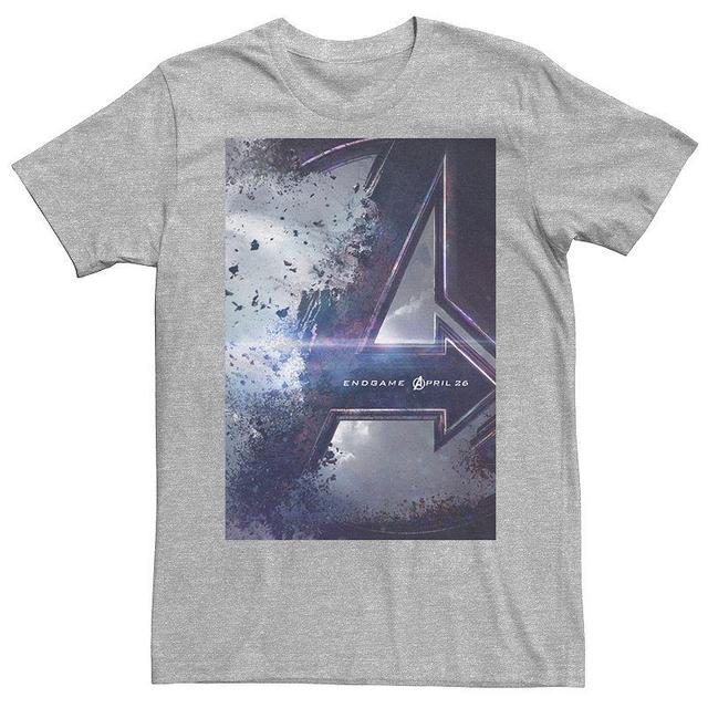 Mens Marvel Avengers Endgame Poster Tee Athletic Grey Product Image