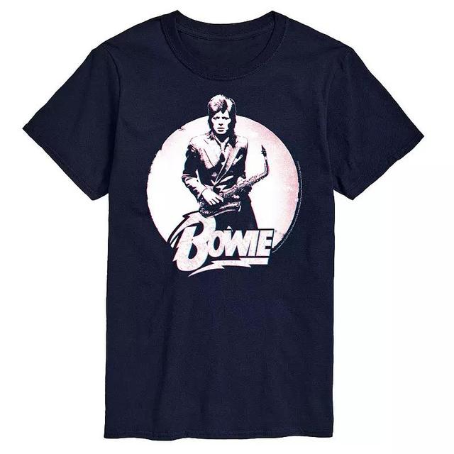 Mens David Bowie Distressed Tee Blue Product Image