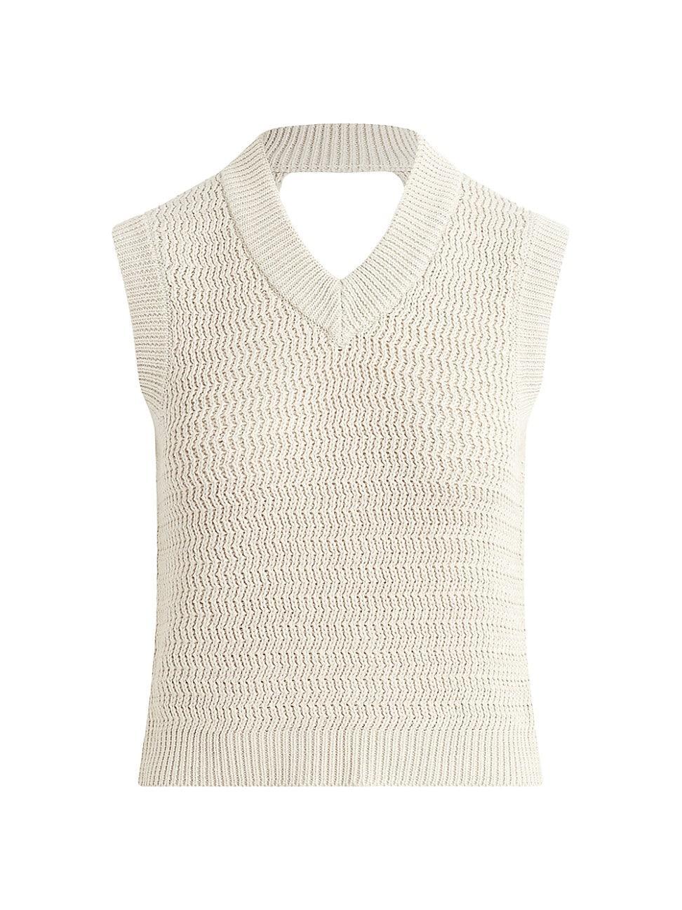 Womens Twist-Back Sleeveless Sweater Product Image