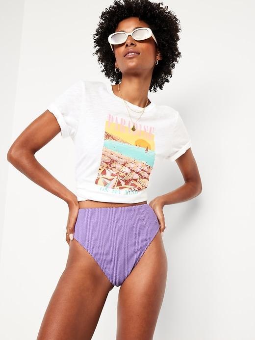 Extra High-Waisted French-Cut Swim Bottoms Product Image